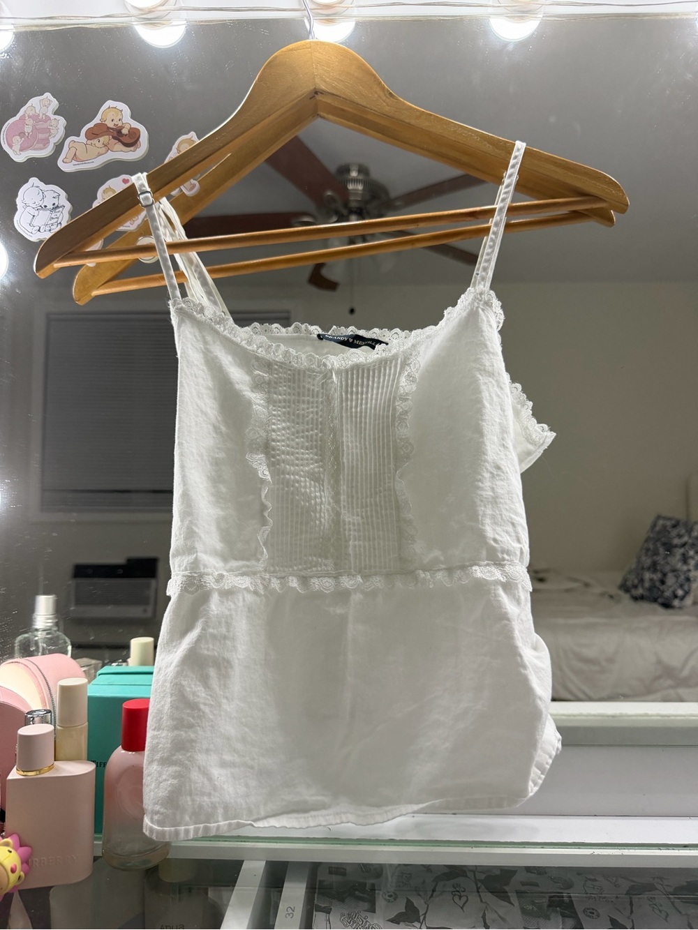 Brandy Melville Lace Bow Tie Top